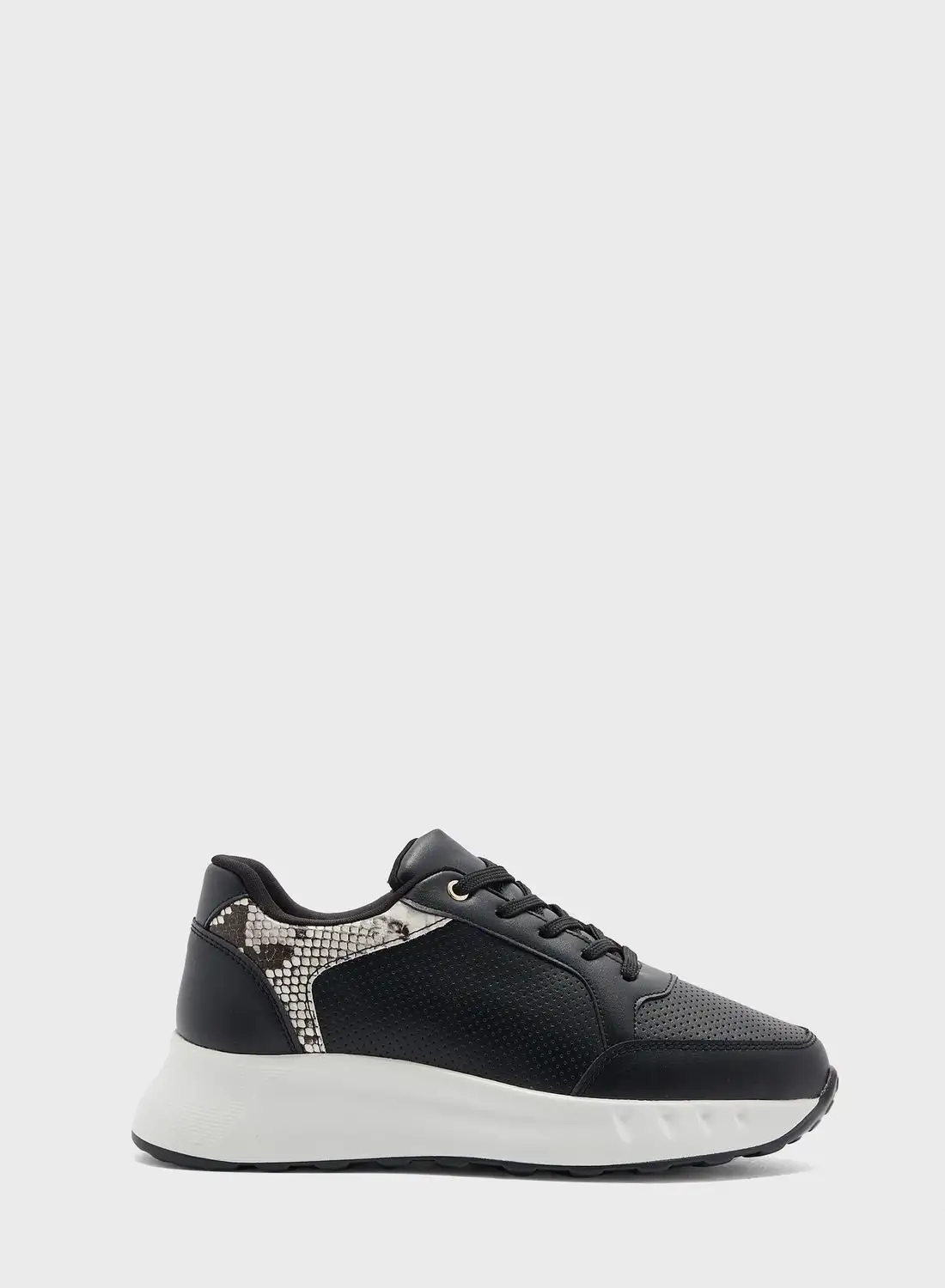 Ginger Faux Snake Detail Sneaker