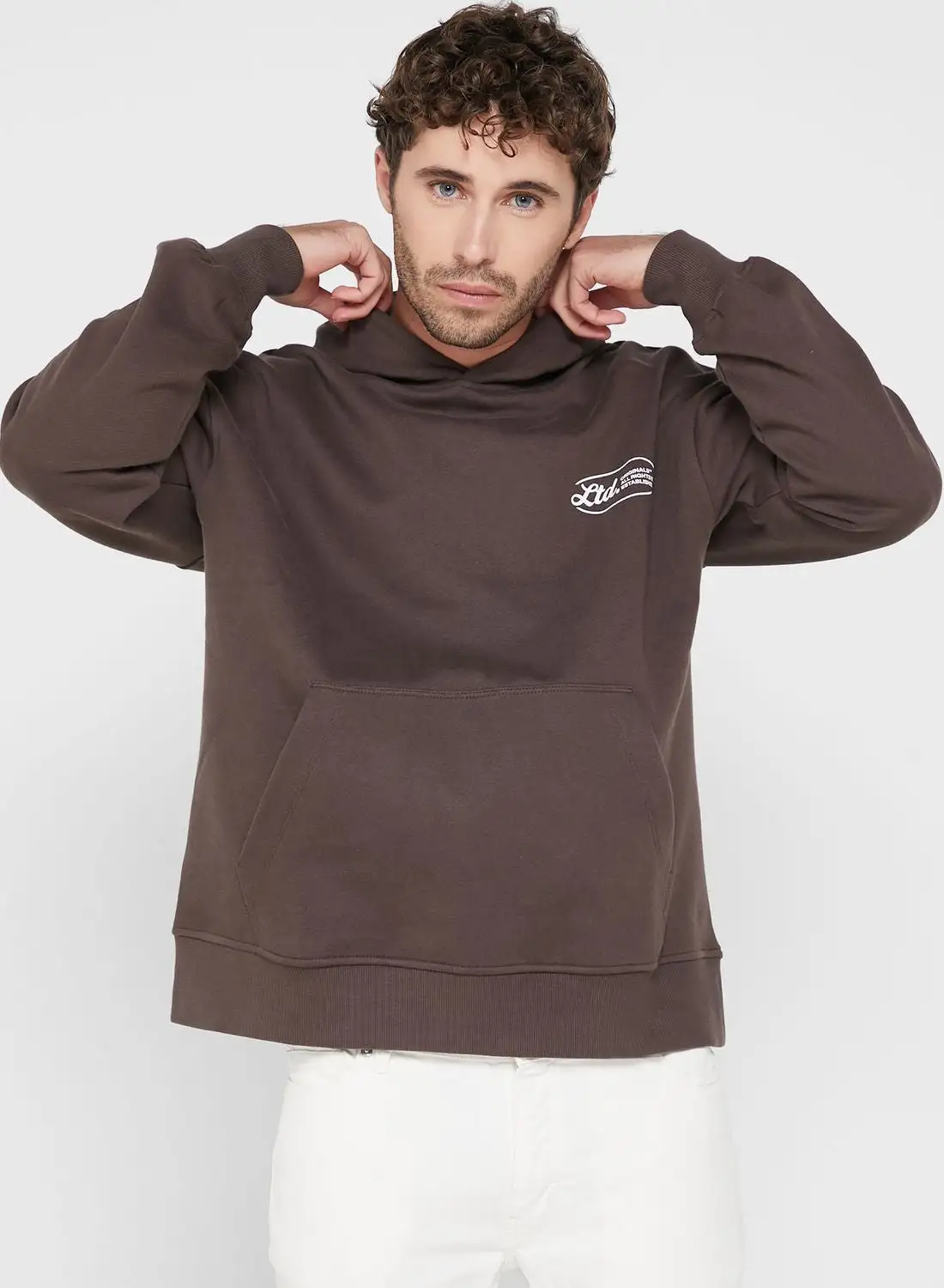 JACK & JONES Logo Printed Hoodie