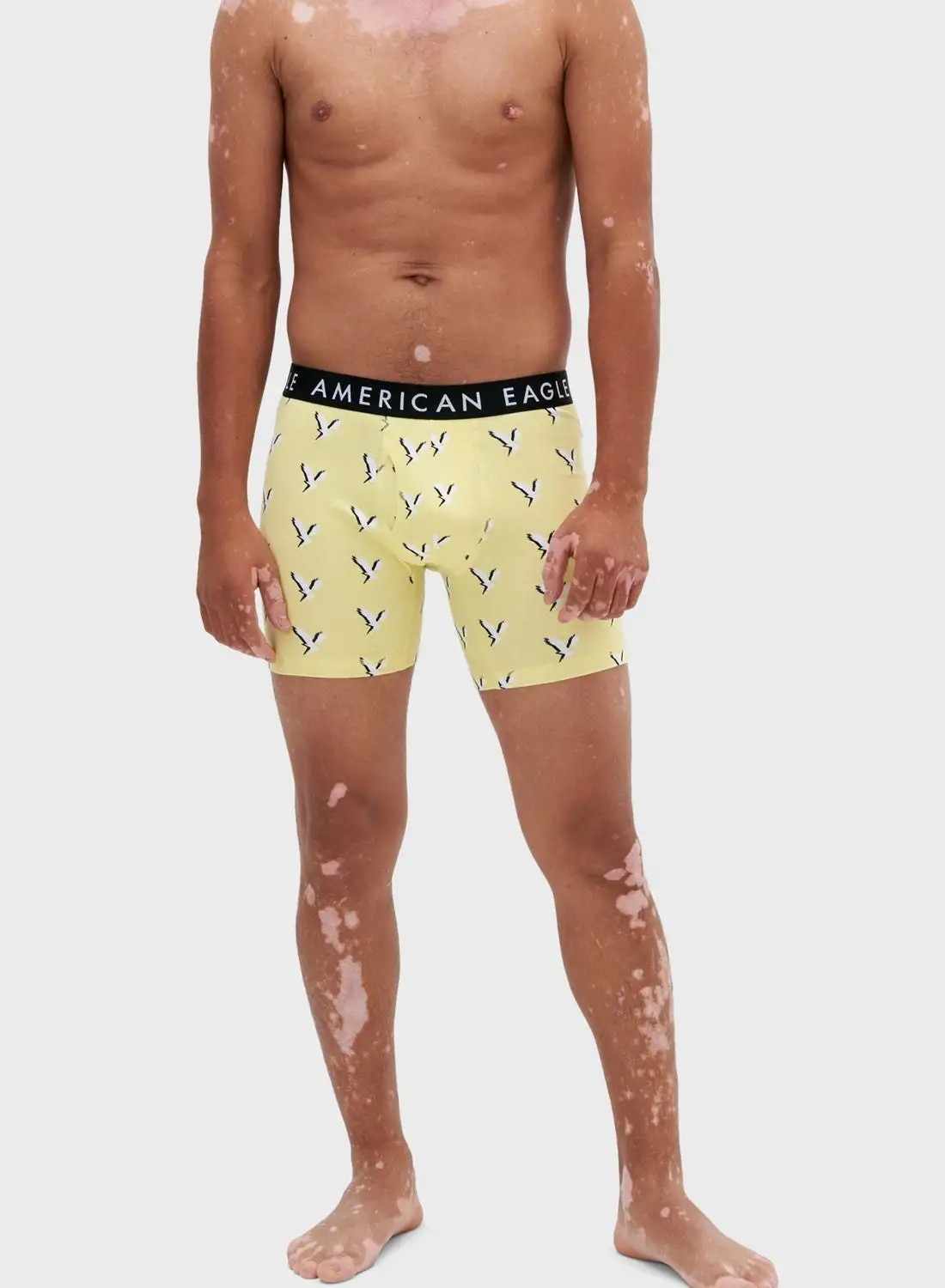 American Eagle 3 Pack Logo Band Trunks