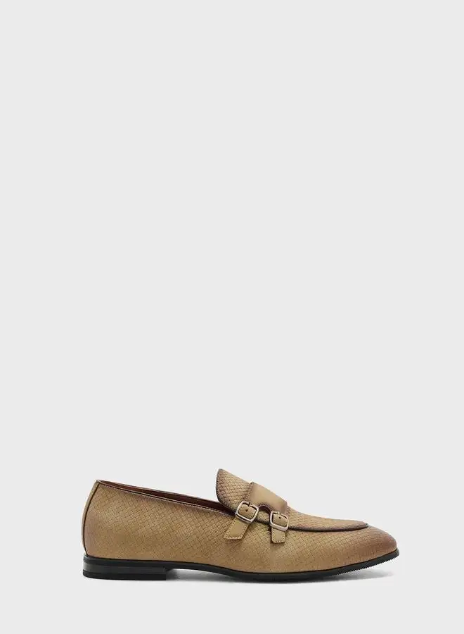 Robert Wood Suede Monk Slip Ons