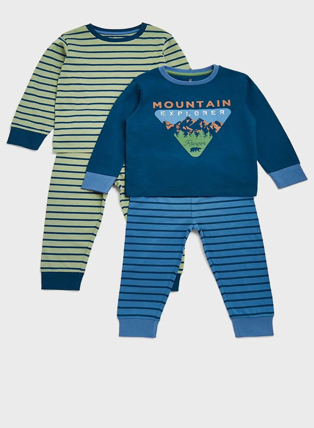 mothercare Kids 2 Pack Assorted Sweatshirt & Sweatpants Set