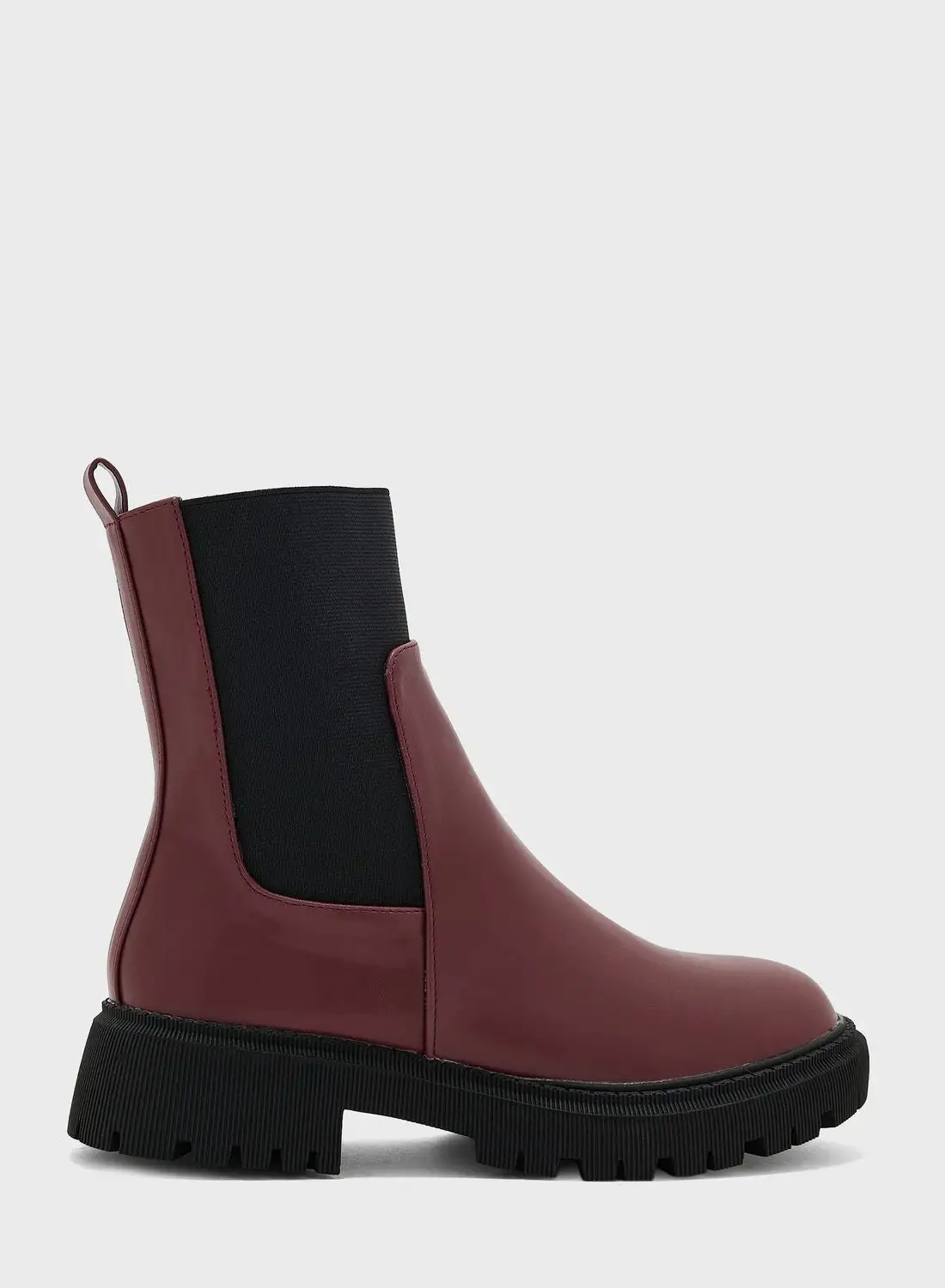 Ginger Chunky-Sole Chelsea Boots