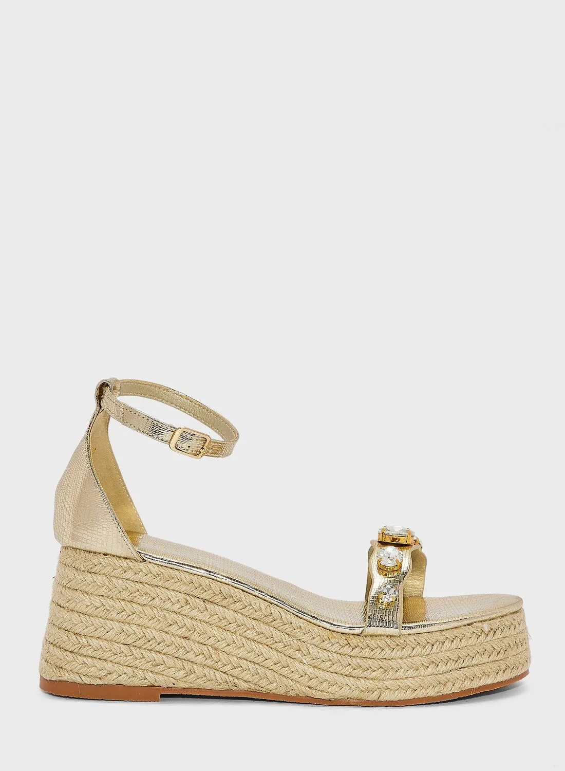 ELLA Jewelled & Embellished  Wedge Sandals