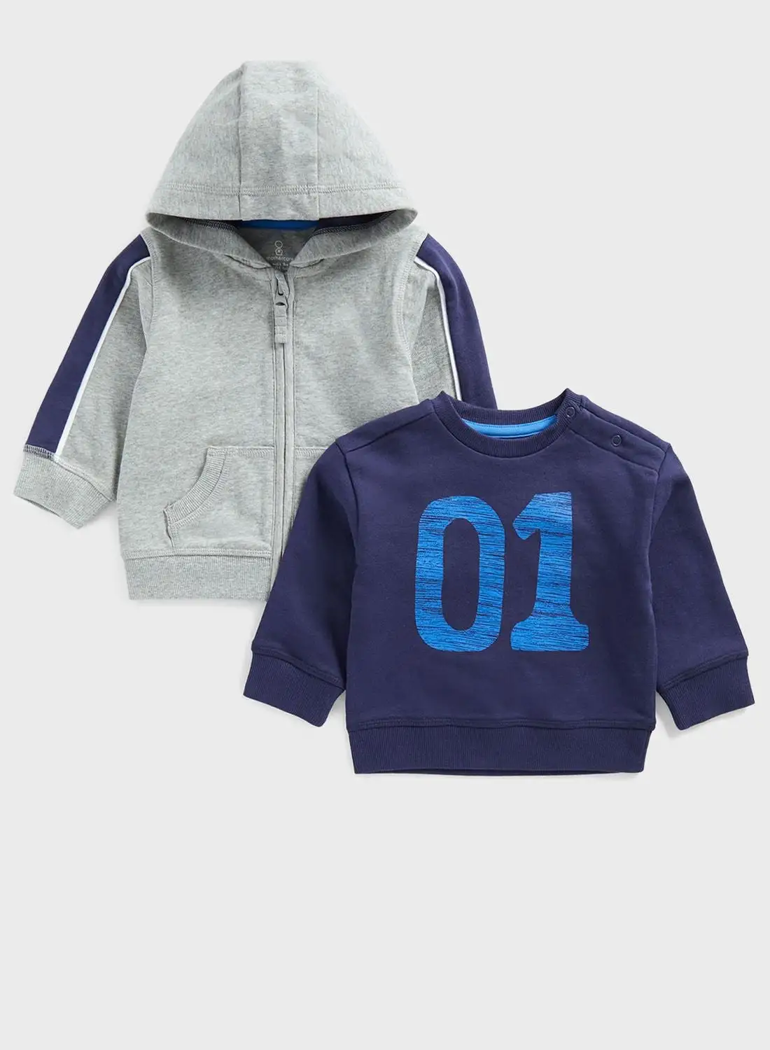 mothercare Infant Printed Sweatshirt & Hoodie Set