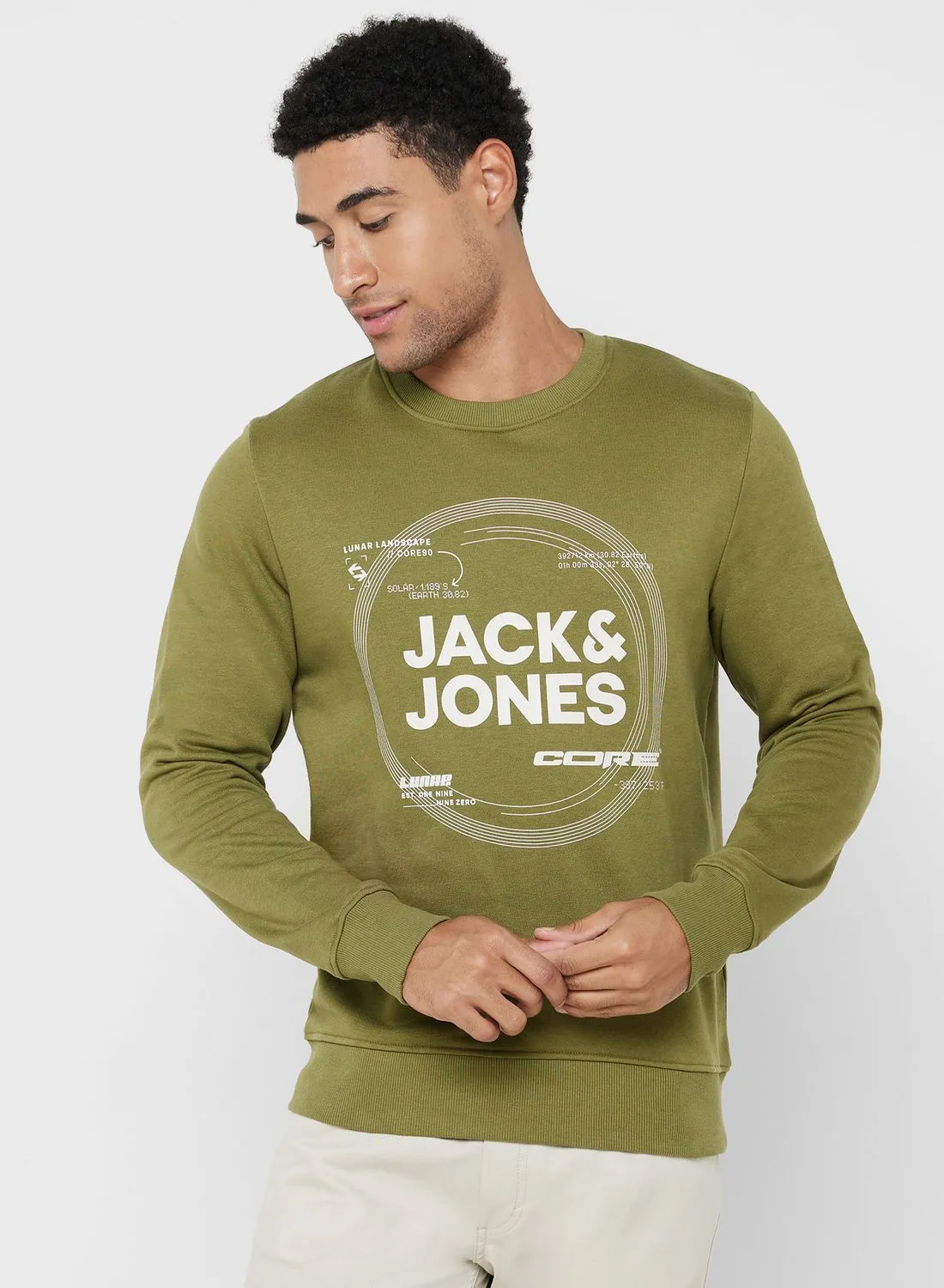 JACK & JONES Logo Crew Neck Sweatshirt