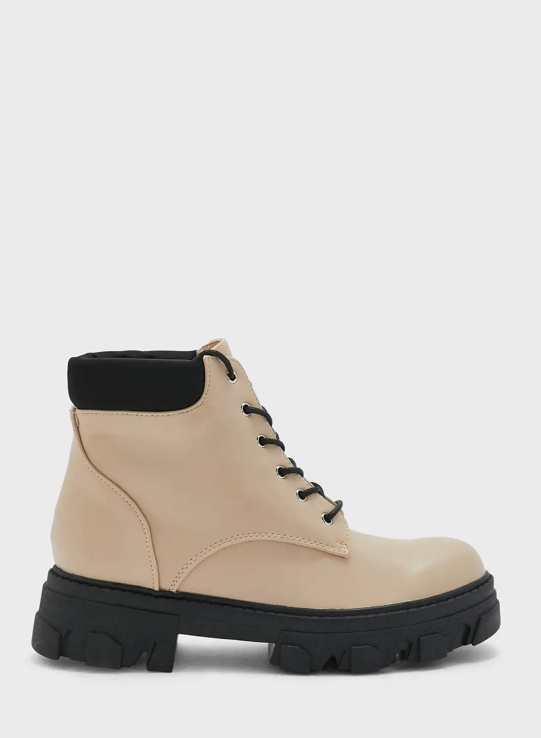 Ginger Lace Up Angle Boots