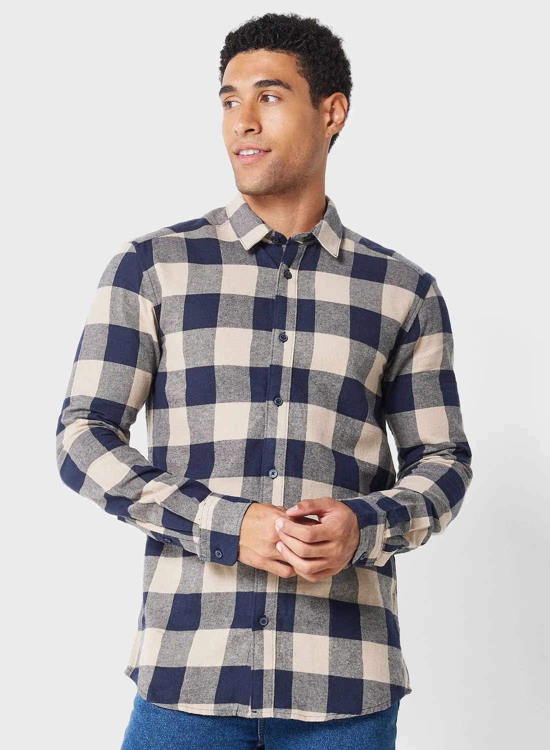 Only & Sons Checked Regular Fit Shirt