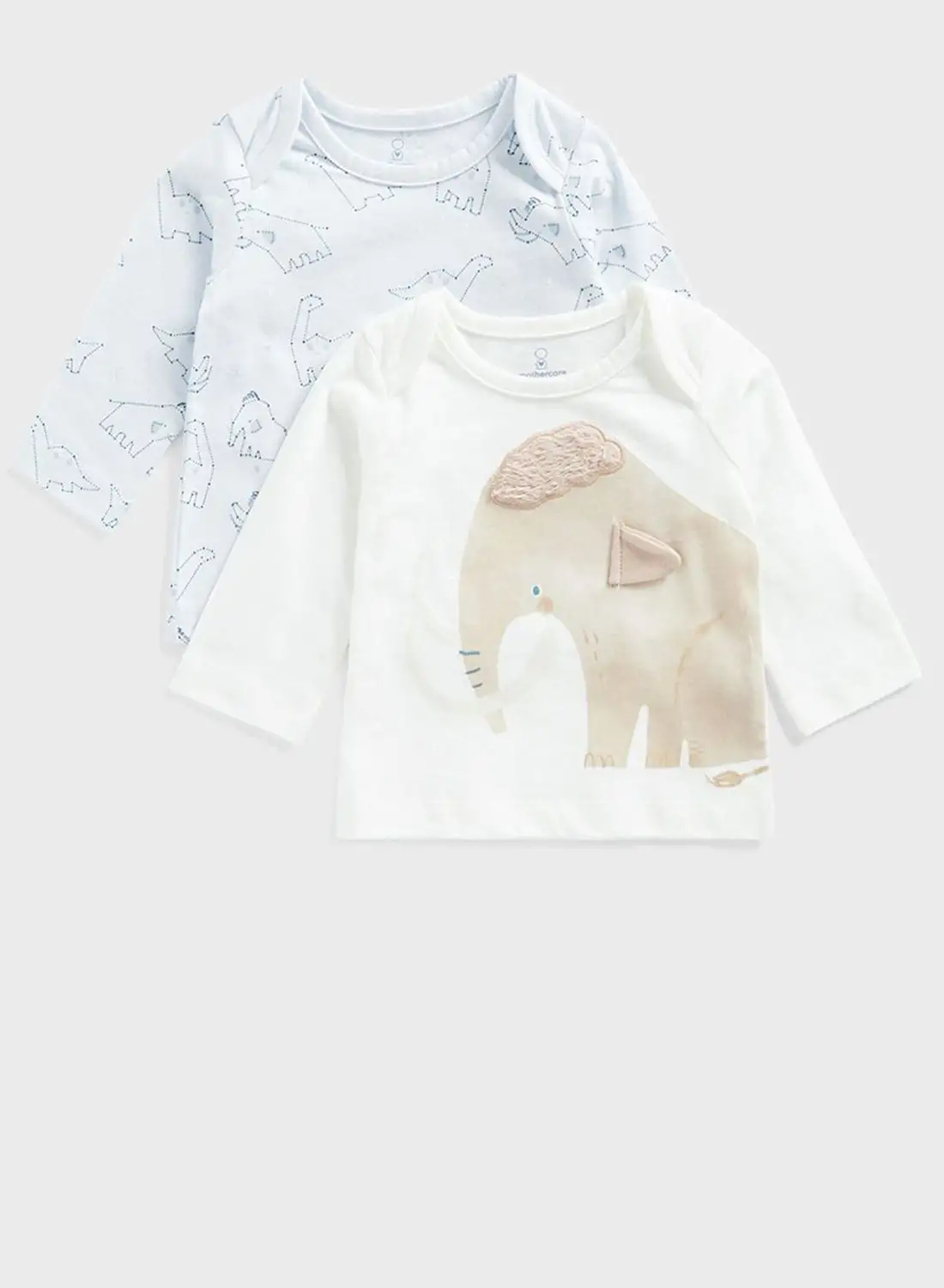 mothercare Infant 2 Pack Animal Print T-Shirt