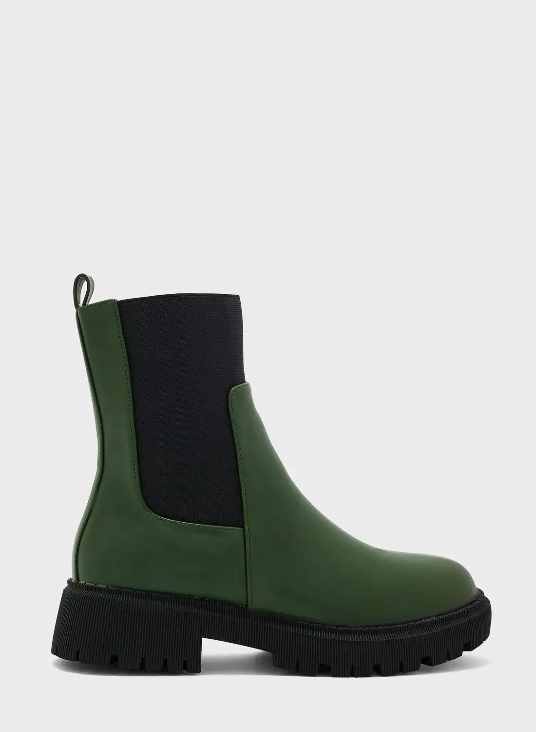 Ginger Chunky-Sole Chelsea Boots