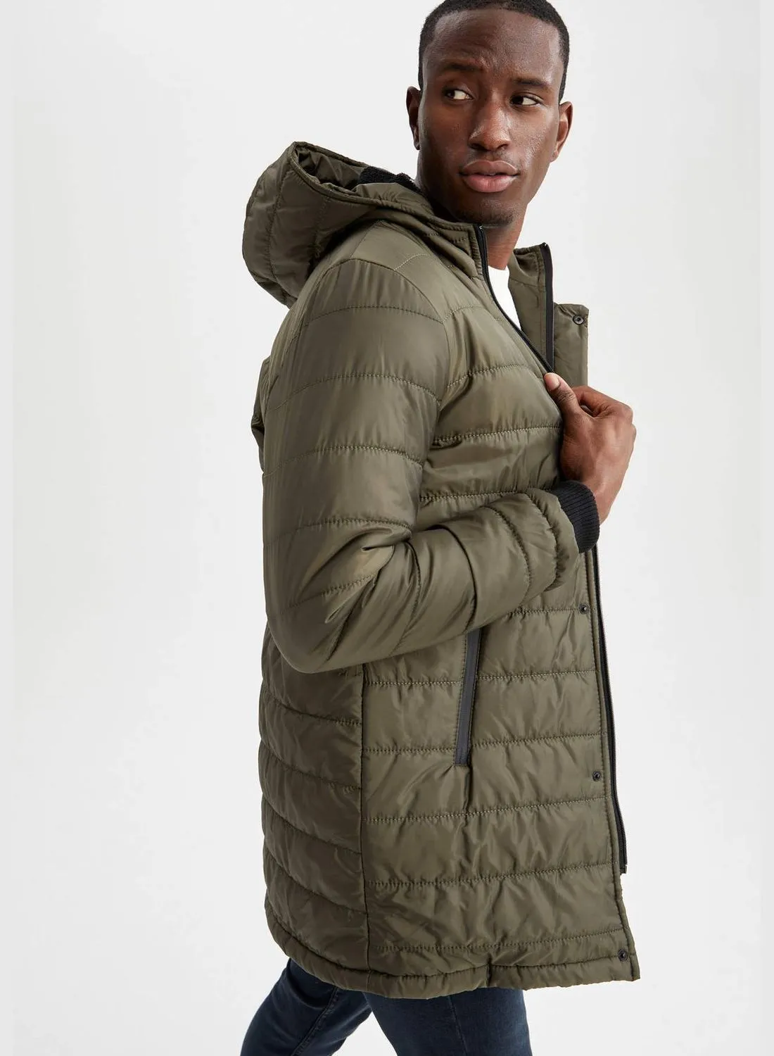 DeFacto Regular Fit Longline Puffer Coat