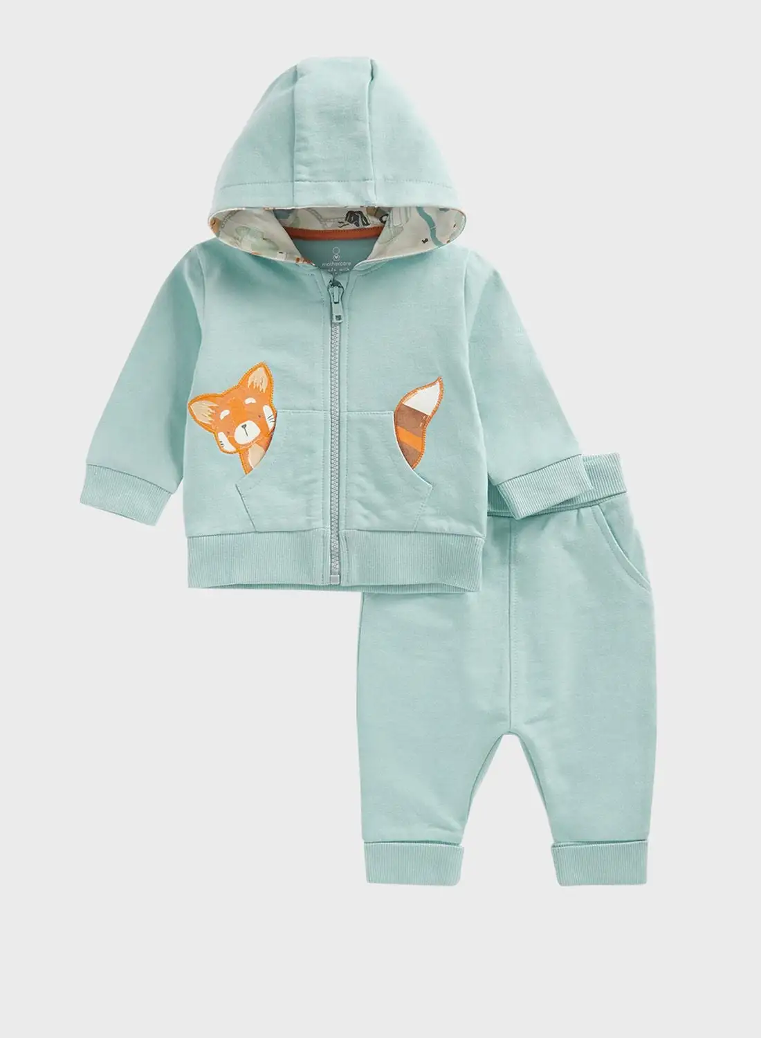 mothercare Infant Zip Through Hoodie & Sweatpants Set