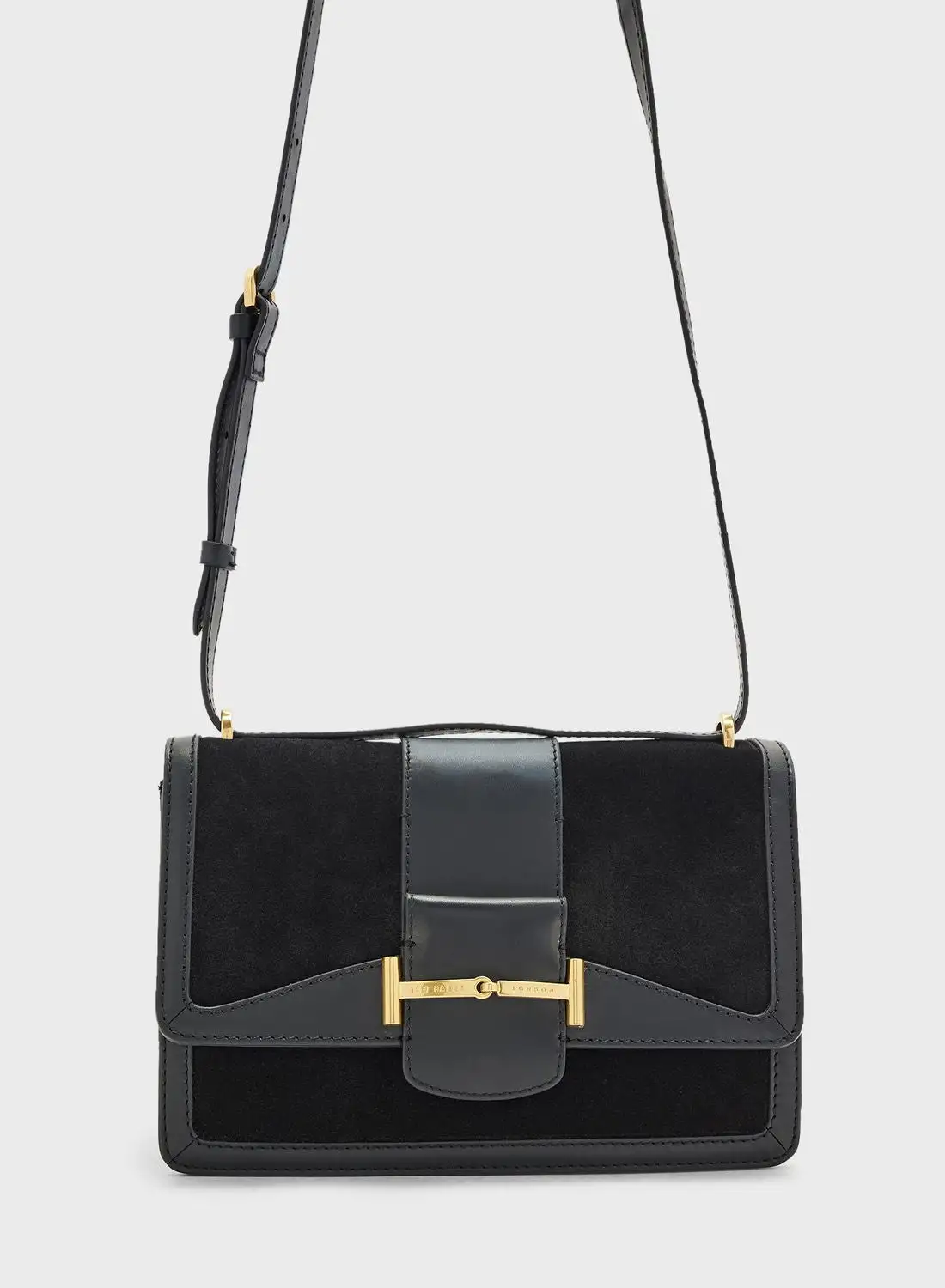 Ted Baker Edalin Suede Equestrian Cross Body Bag