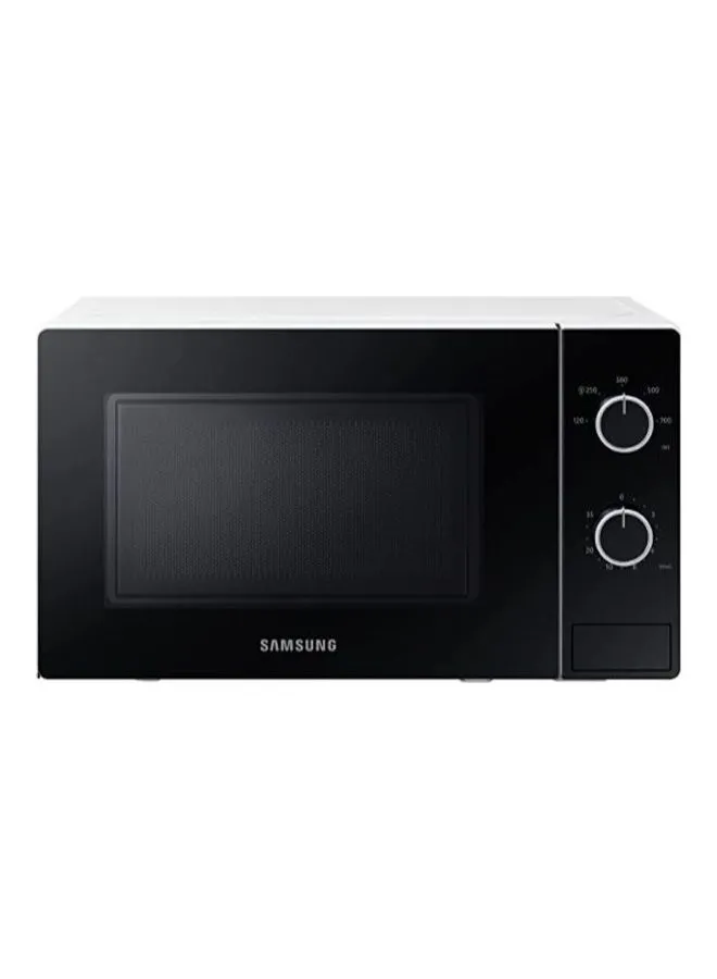 Samsung Microwave Oven Solo Metallic Edge Dual Dial 5 Power Levels 20 L 700 W MS20A3010AH White/Black