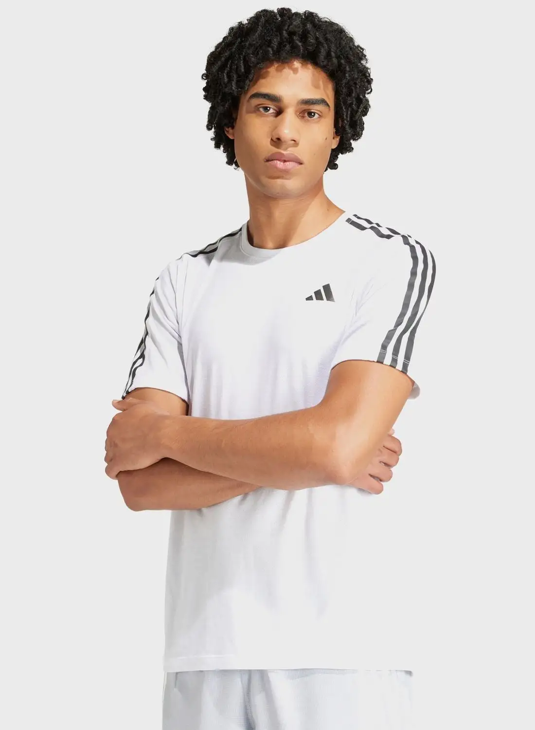 Adidas 3 Stripes Own The Run T-Shirt