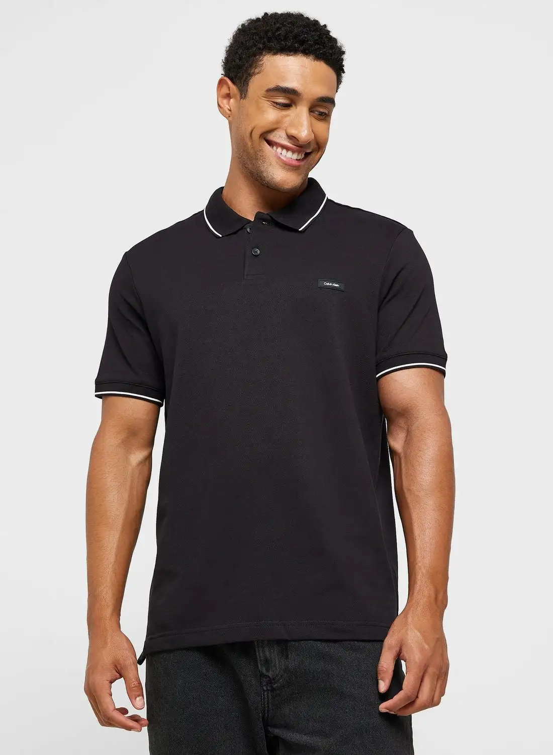 CALVIN KLEIN Logo Pique Polo