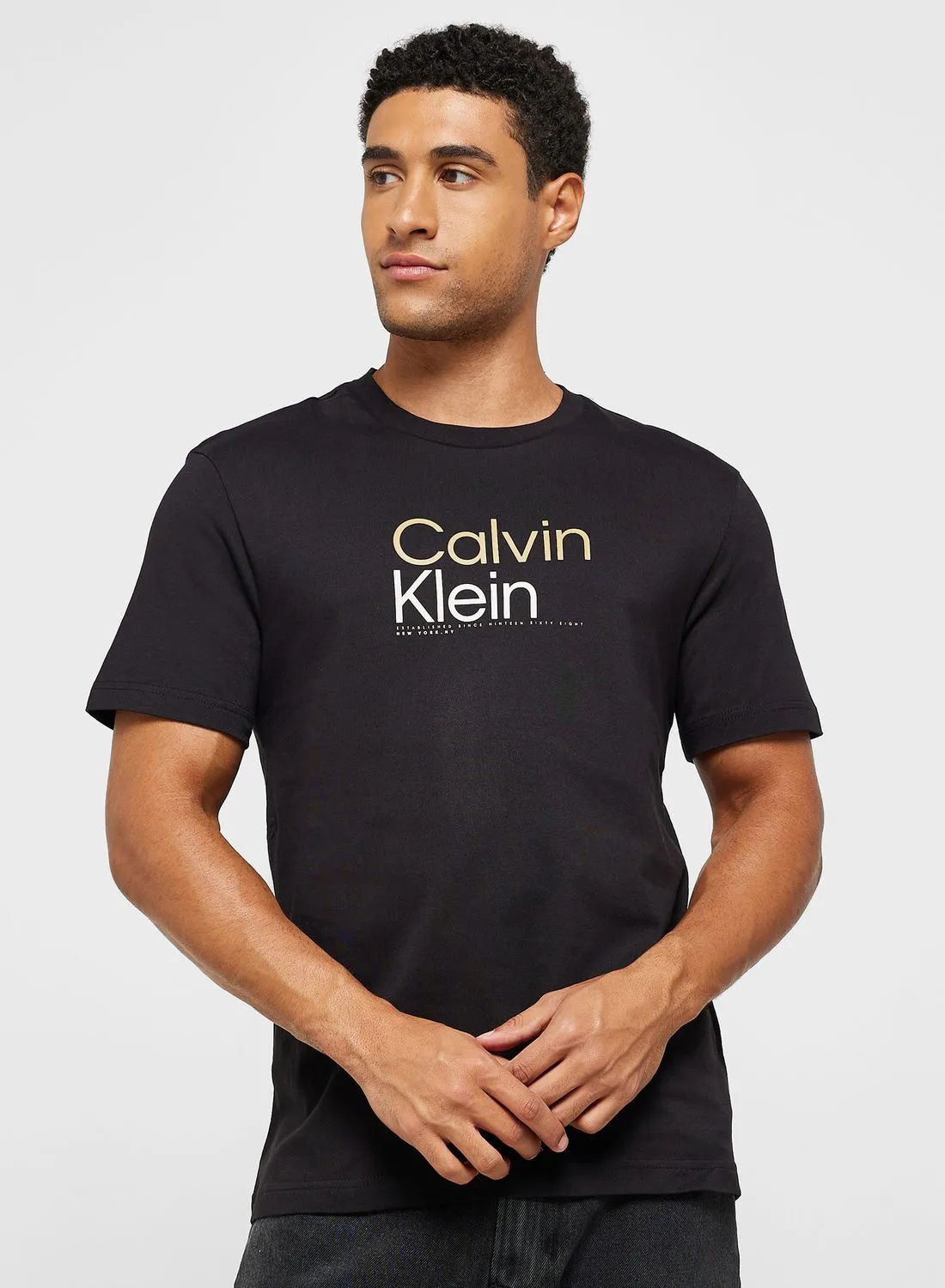 CALVIN KLEIN Logo Crew Neck T-Shirt