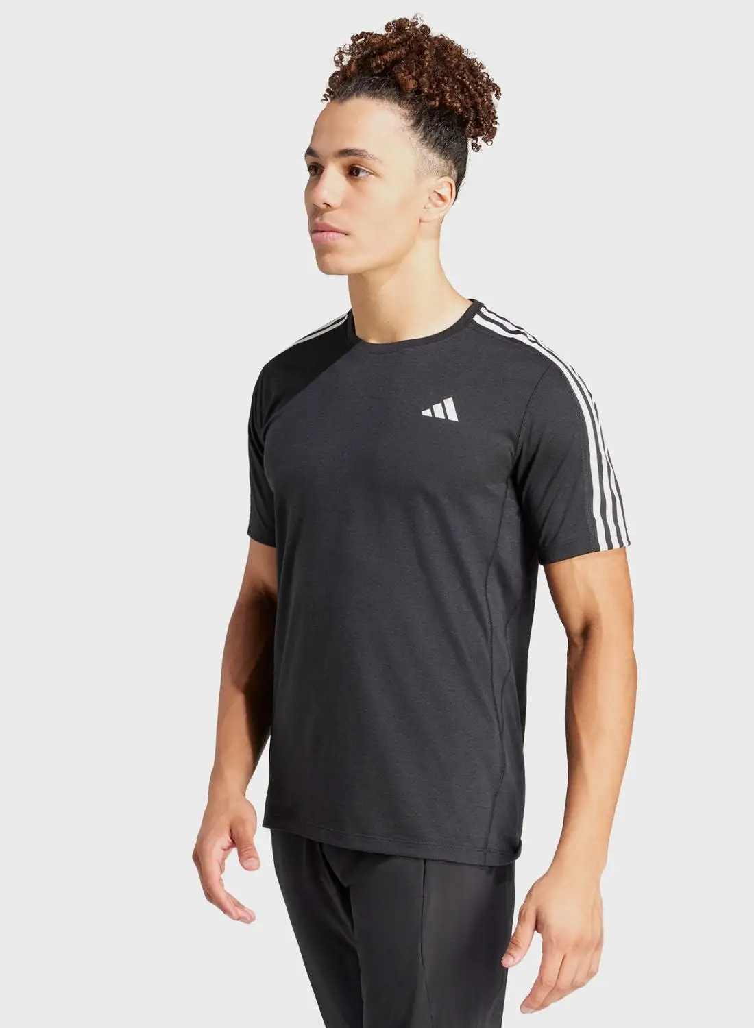 Adidas 3 Stripes Own The Run T-Shirt