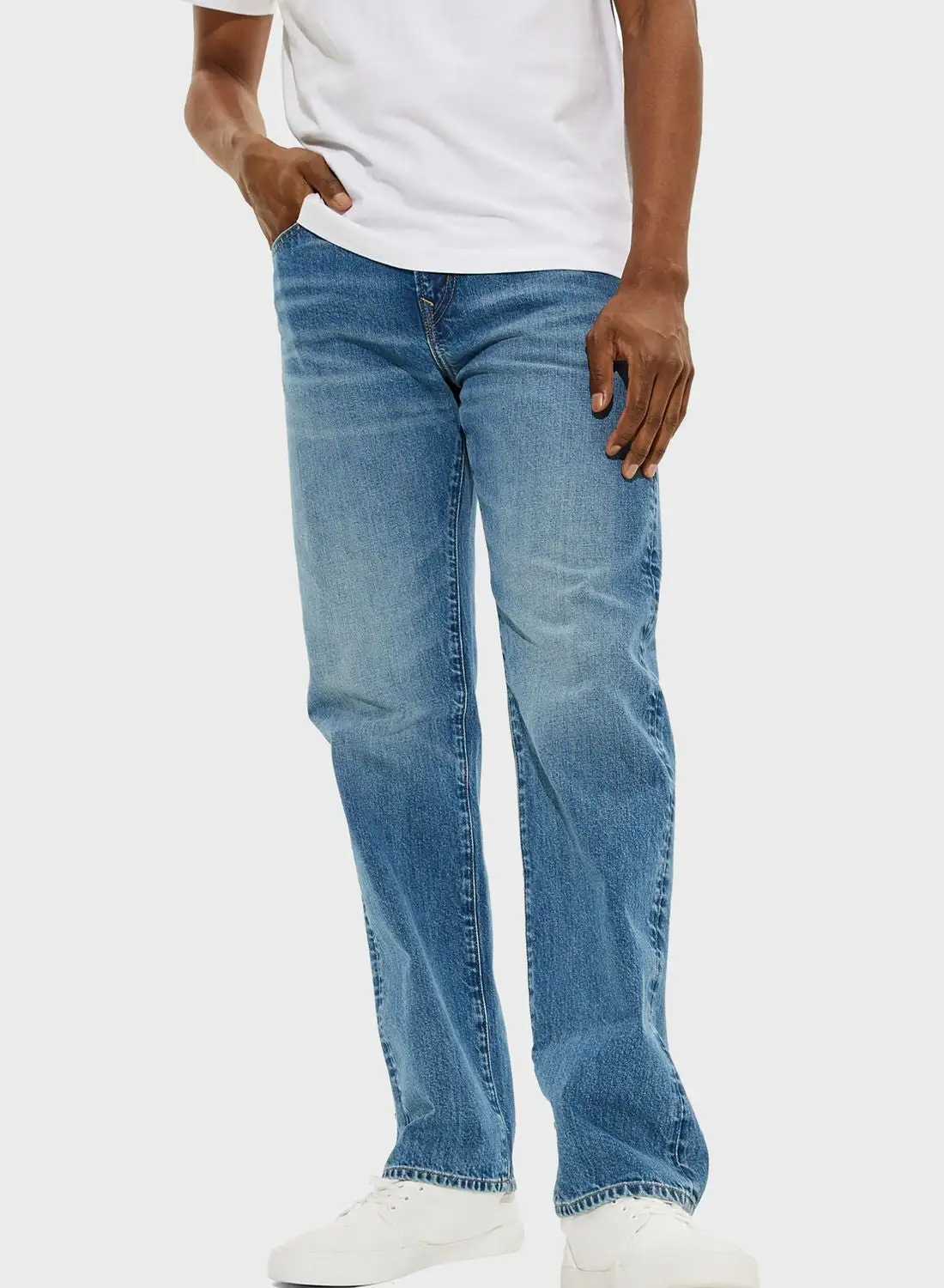 American Eagle Mid Wash Straight Fit Jeans