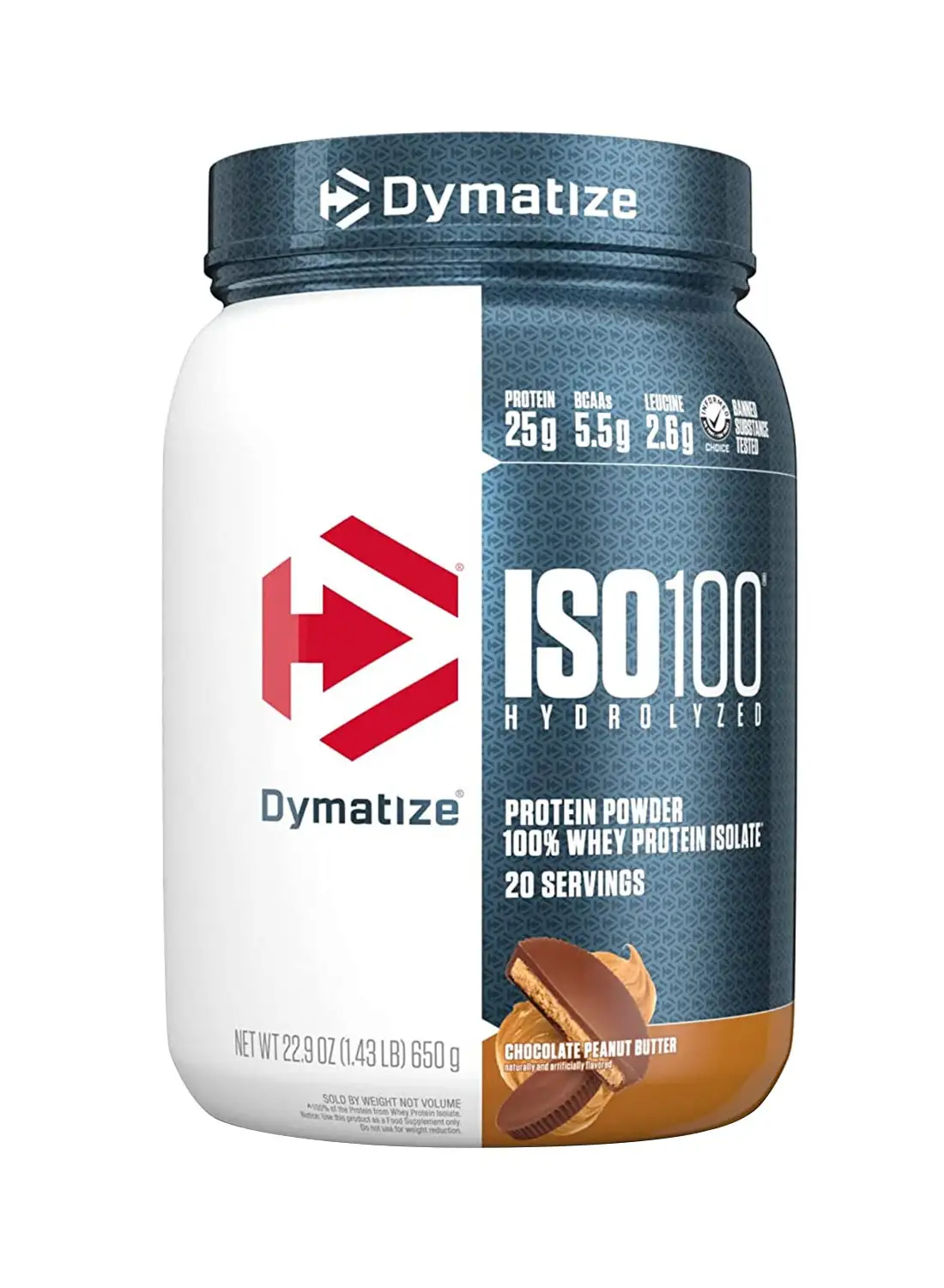 Dymatize Iso 100 20 Serving Chocolate Peanut Butter  650 Gm