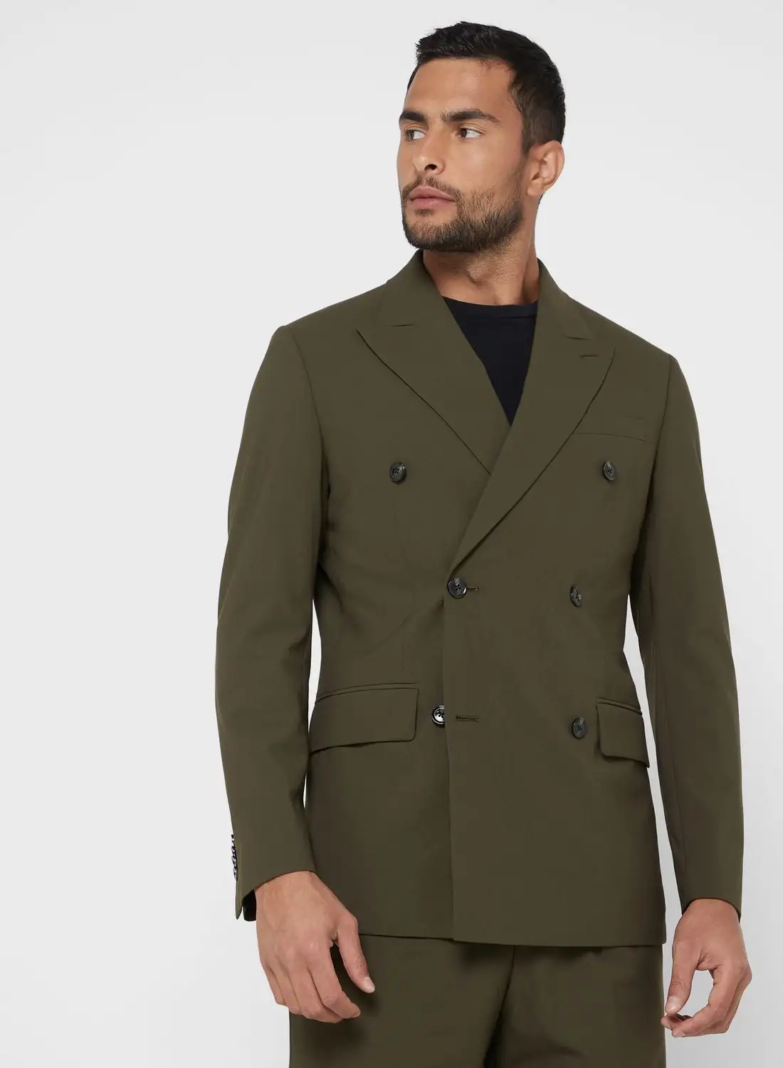 Mango Man Double  Breasted Regular Fit Suit Jacket