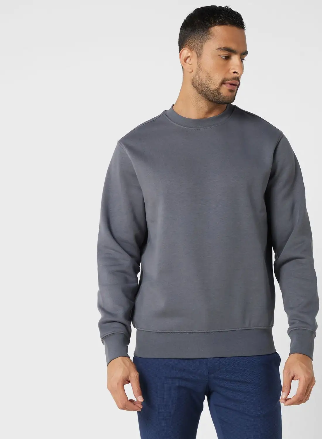 Mango Man Essential Crew Neck Sweatshirt