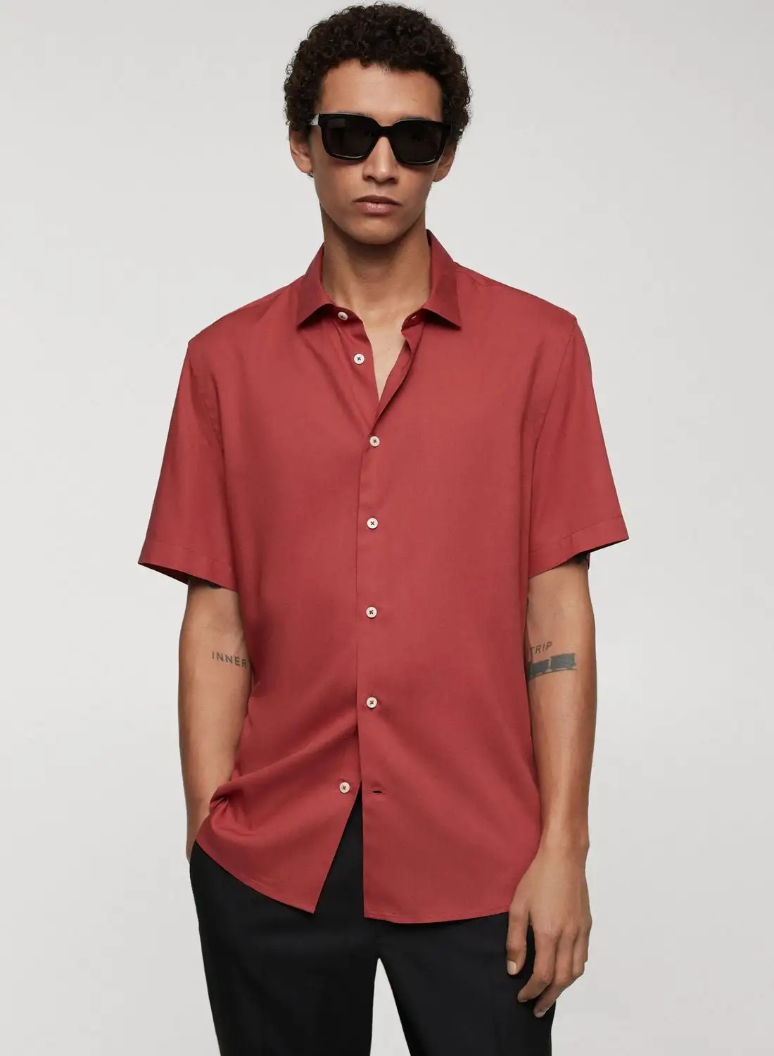 Mango Man Essential Straight Fit Shirt