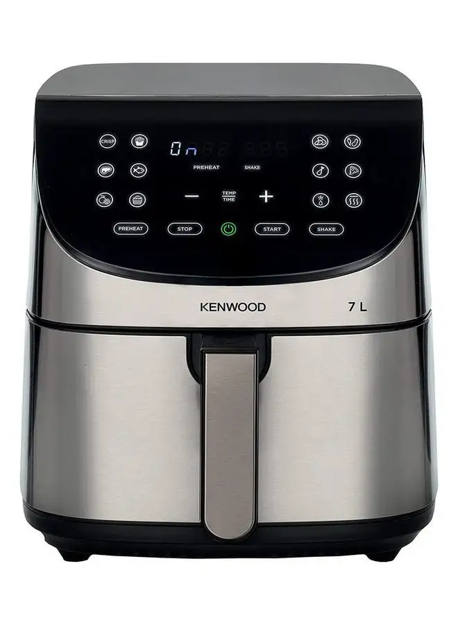 KENWOOD Digital Air Fryer XXXL 2.8Kg With Max Crisp Function Recipe Book Rapid Hot Air Circulation For Frying Grilling Broiling Roasting Baking And Toasting 7 L 1800 W HFM80.000SS Silver