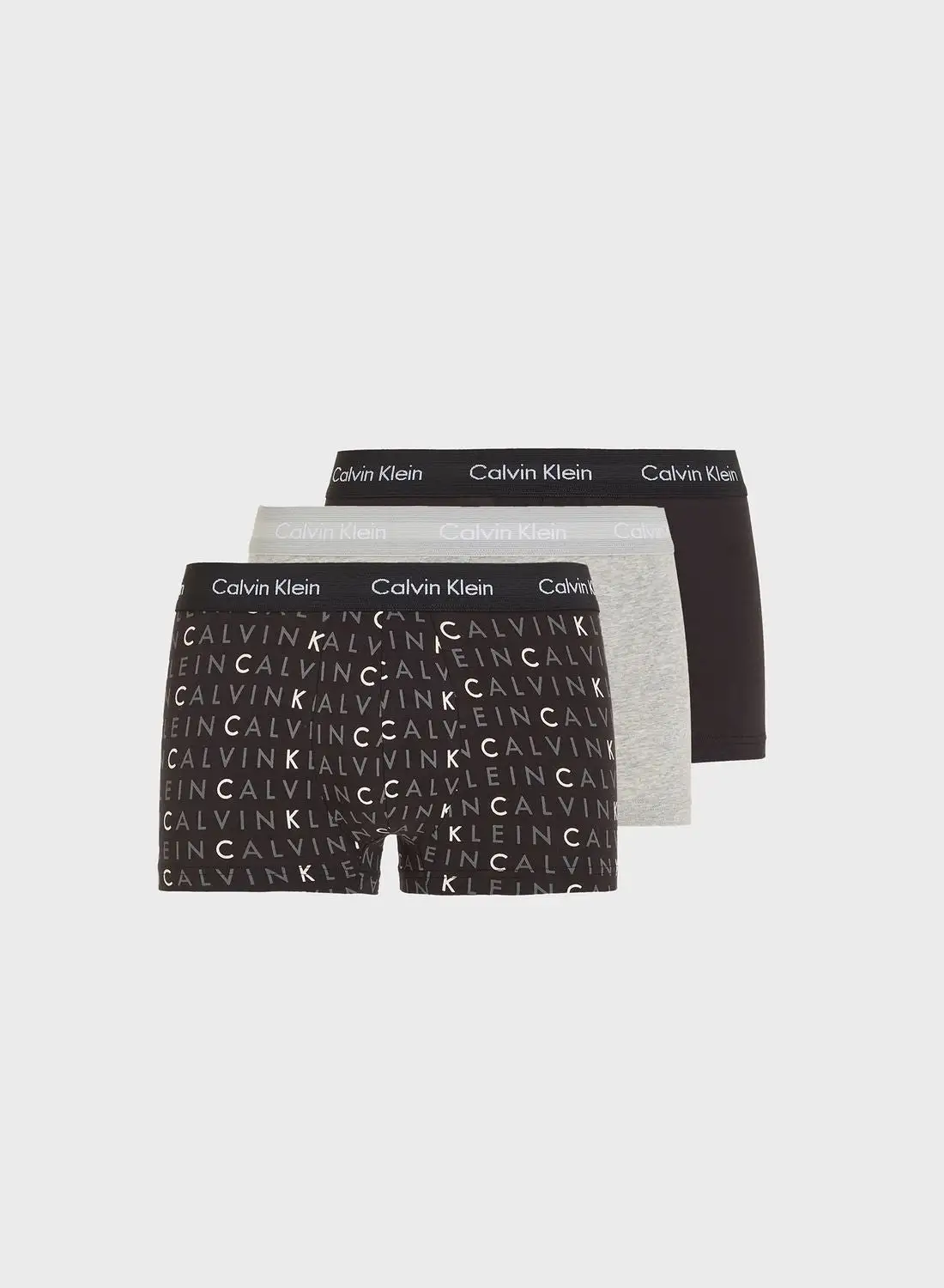 CALVIN KLEIN 3 Pack Logo Band Trunks