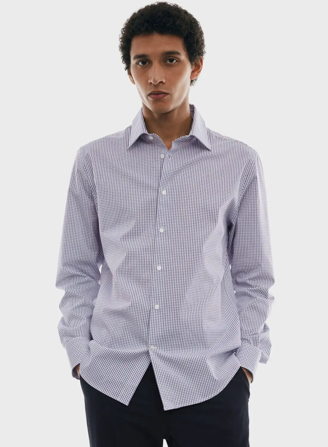 Mango Man Checked Regular Fit Shirts