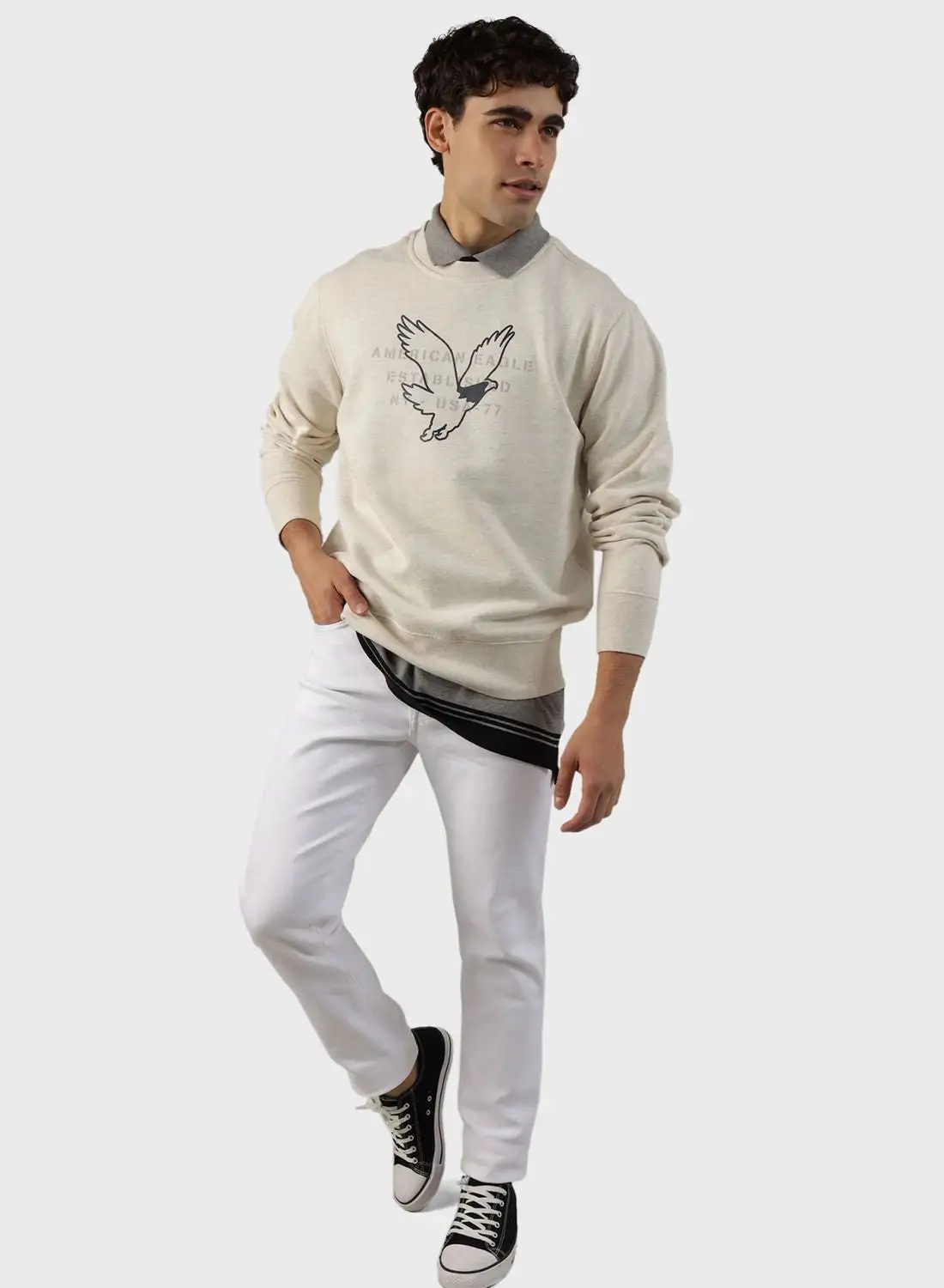 American Eagle Crew Neck Sweatshirt