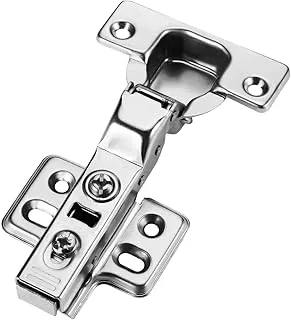 Hme Nickel Plated Standard Frameless Cabinet, EUropean Style Soft Closing 4-Hole Mounting Hinges