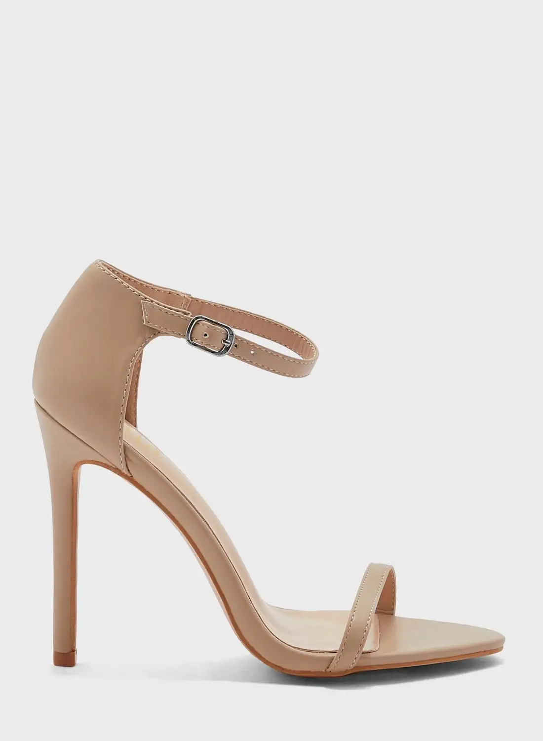 ELLA Ankle Strap Satin Heeled Sandal