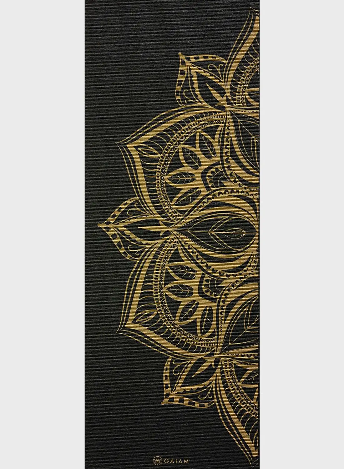 Gaiam 6Mm Premium Metallic Bronze Medallion Yoga Mat