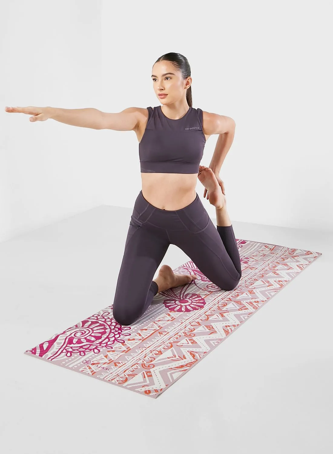 Gaiam 4Mm Classic Printed Bohemian Rose Yoga Mat