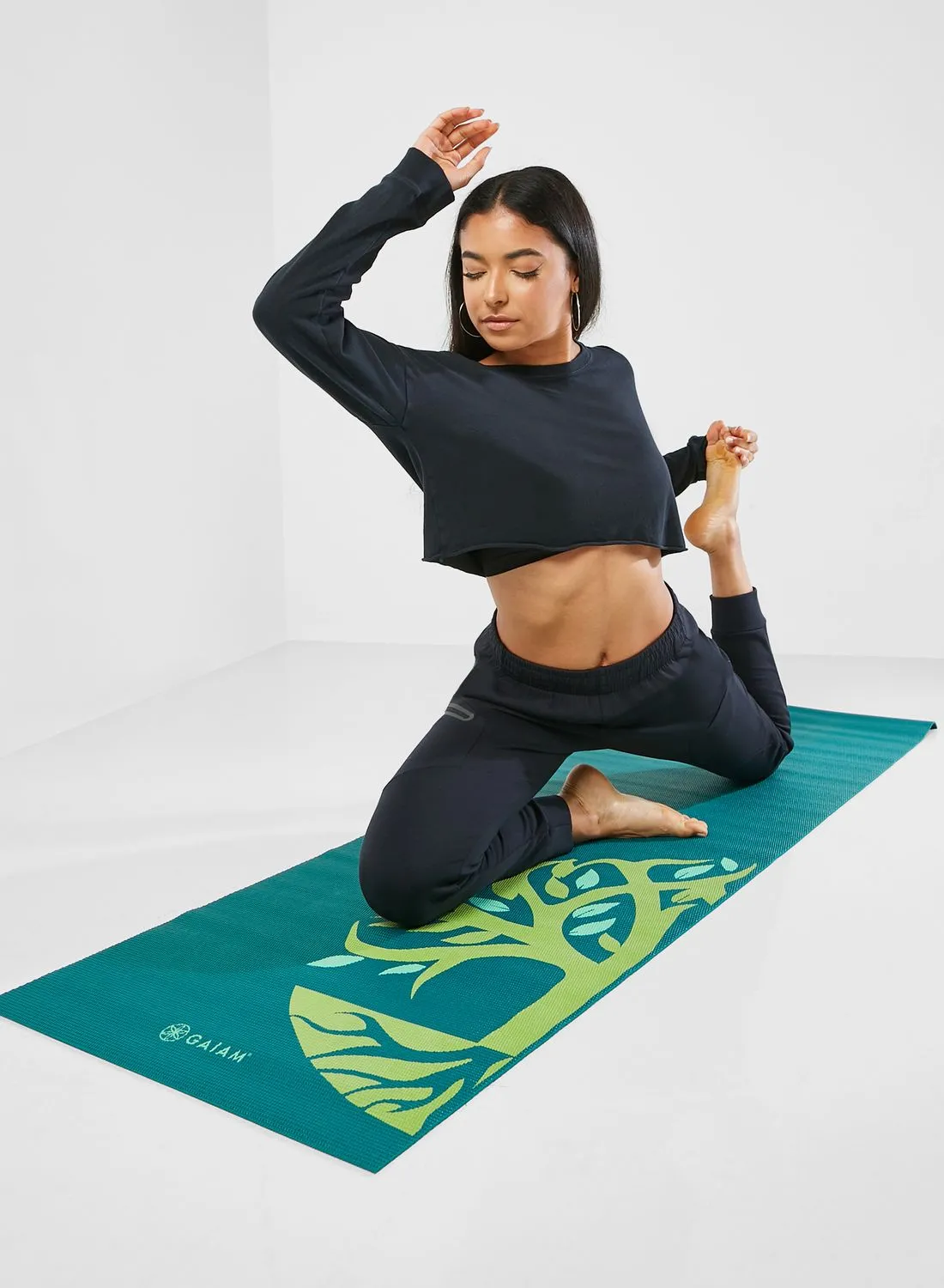 Gaiam 4MM جذر لرفع اليوجا مات