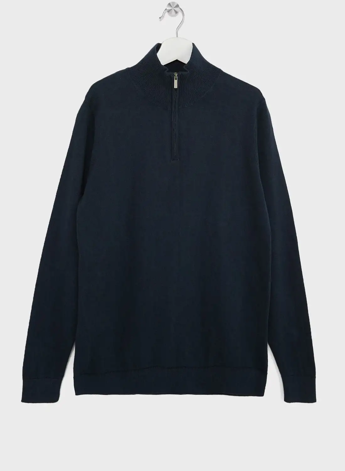 MANGO Youth Half Zip Sweater