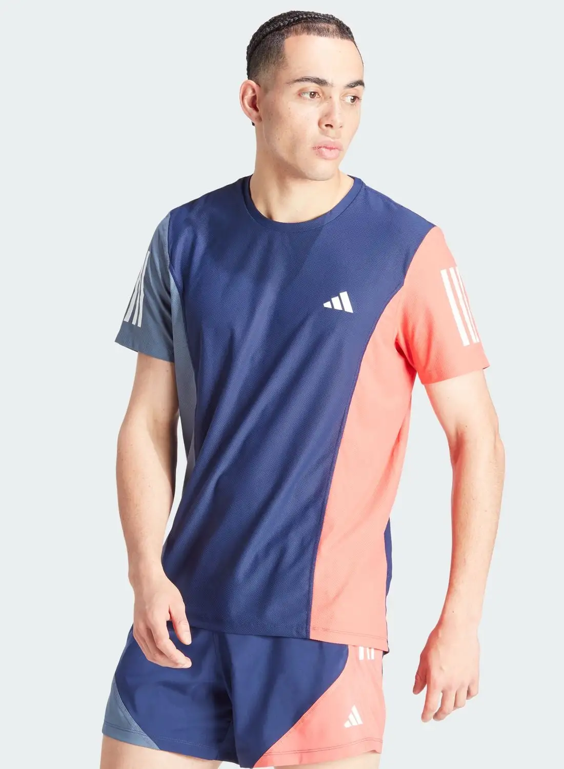 تي شيرت Adidas Own The Run Colorblock