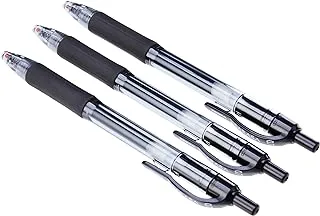 Zebra Sarasa Gel Pen ,3 Count (Pack of 1), 1518,Black