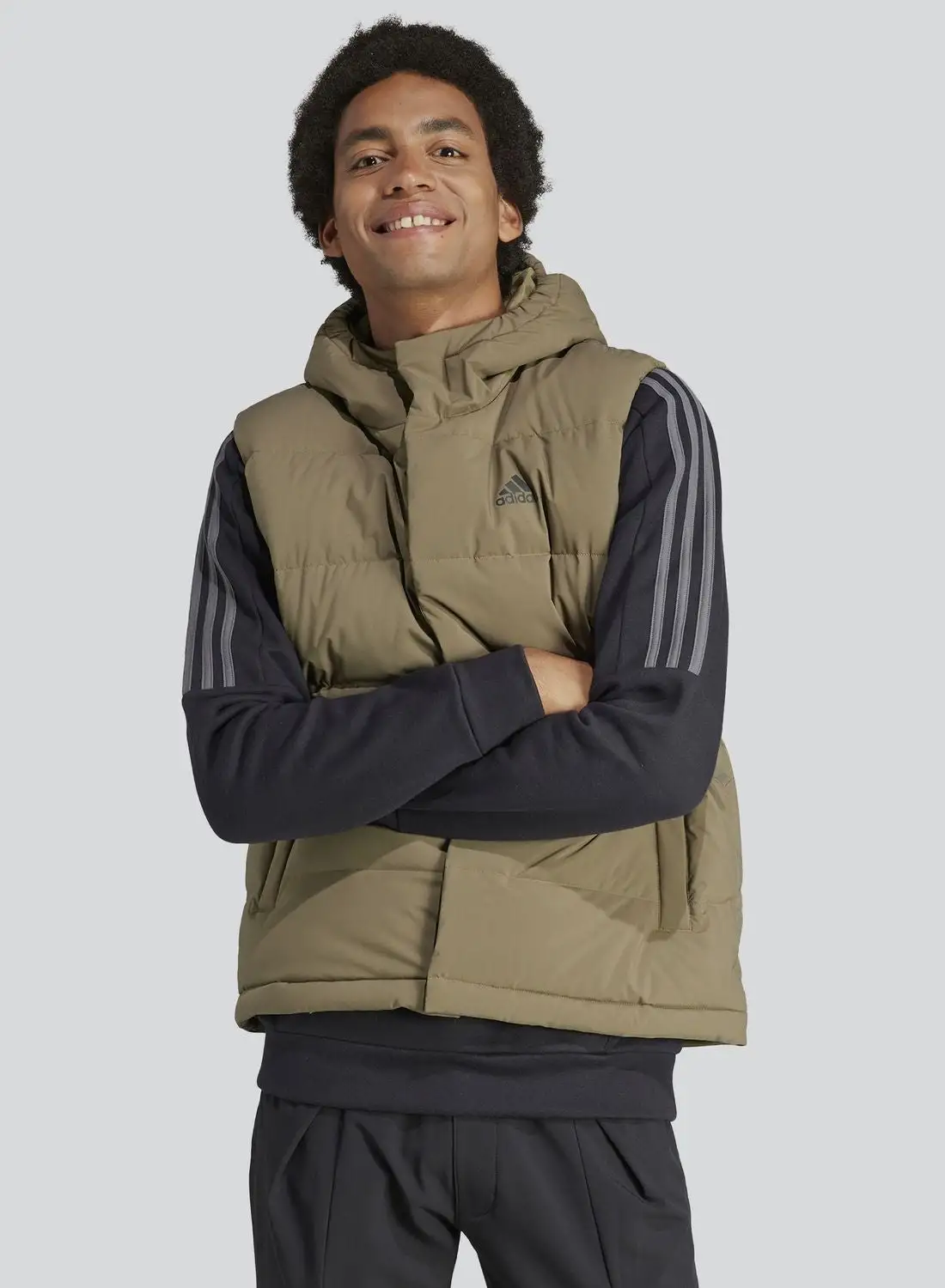 Adidas Helionic Hooded Down Vest