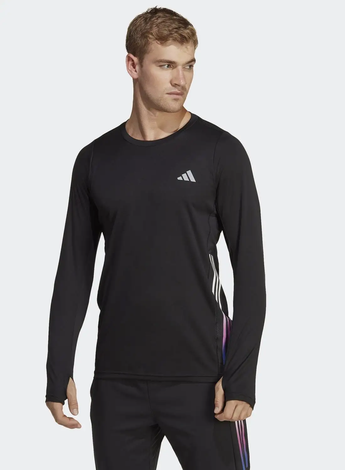 Adidas 3 Stripe Run Icons T-Shirt