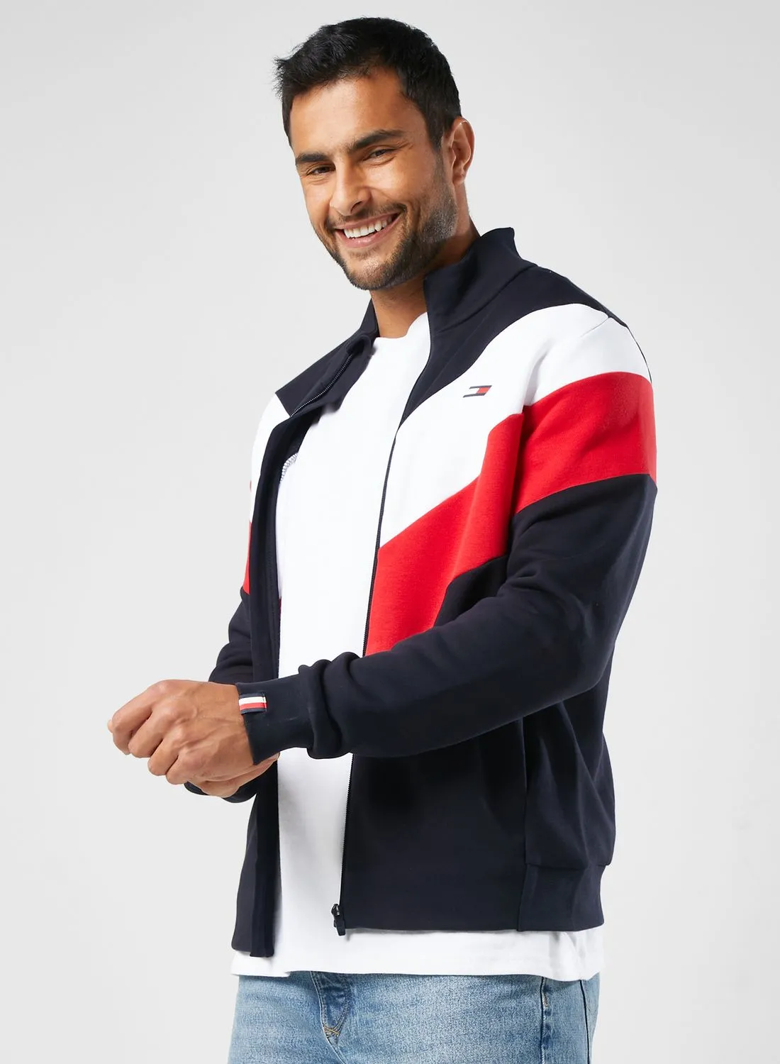 TOMMY HILFIGER Colorblock Zip Through