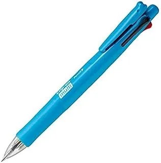 Zebra Clip-On Multifunctional Pen, Fresh Blue Barrel (B4SA1-FBL)