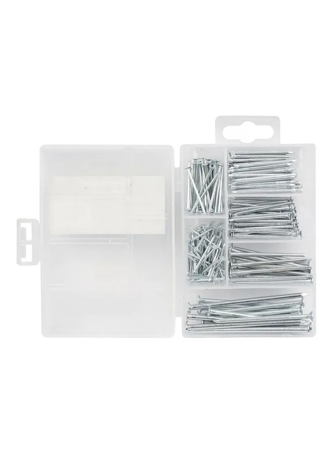 Terminator 220-Piece Nail Kit with Box Silver Mix Size