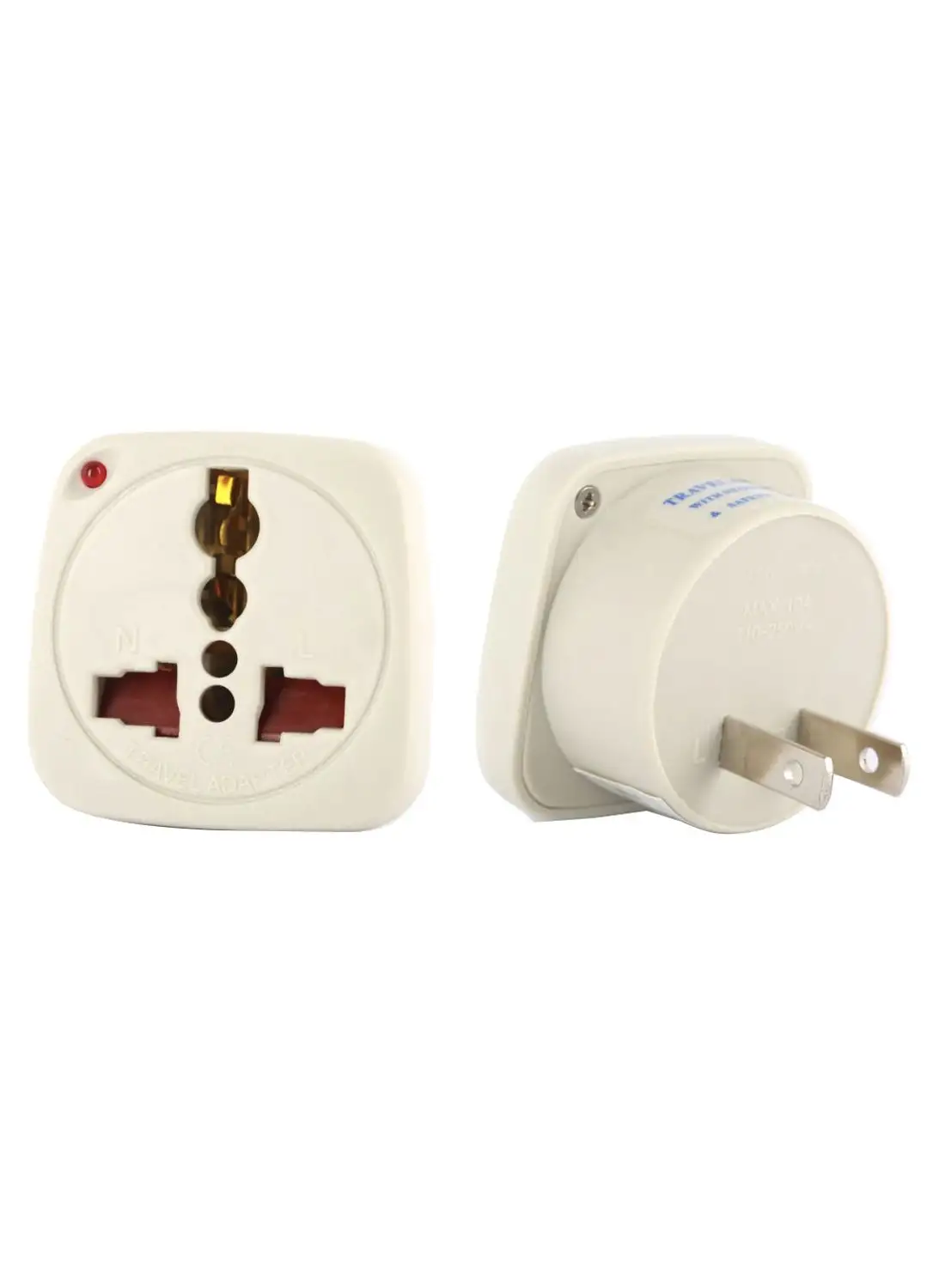 Terminator Travel Adaptor With Shutter White