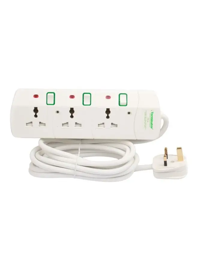 Terminator Power Extension Socket White/Red/Green