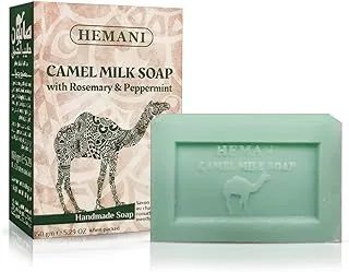 Hemani Camel Milk Soap With Rosemary And Peppermint '- Rich In Antioxidants And Vitamin C, Repairs Damaged Skin Cells, Softens The Skin, Prevents Wrinkles And Hydrates The Skin