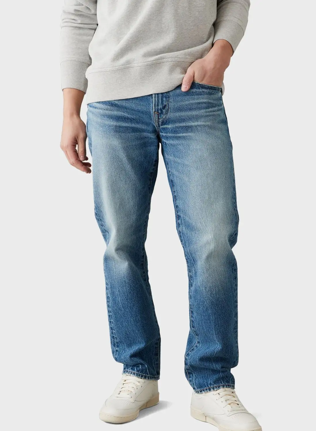 American Eagle Mid Wash Straight Fit Jeans