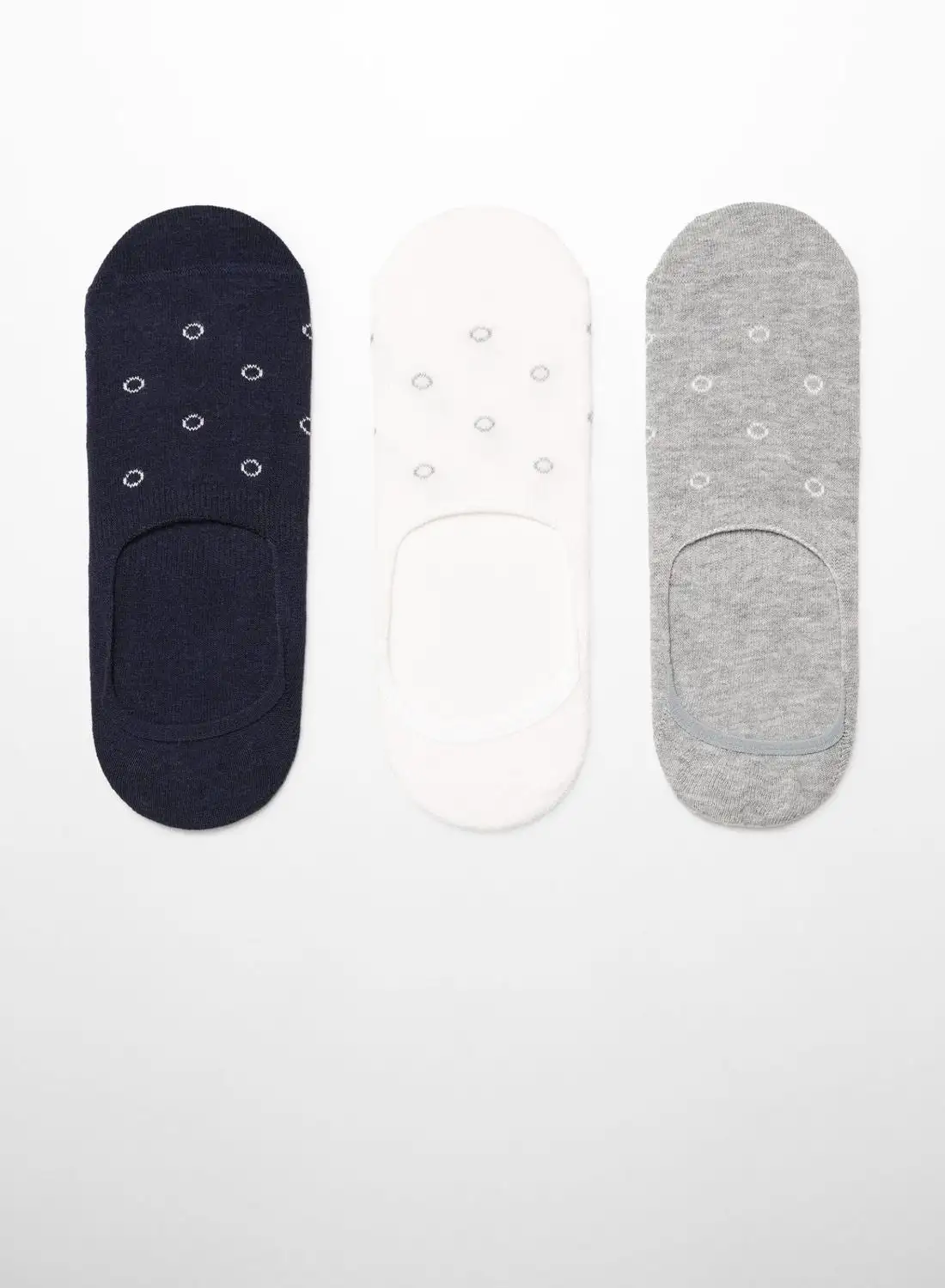 Mango Man 3 Pack No Show Socks