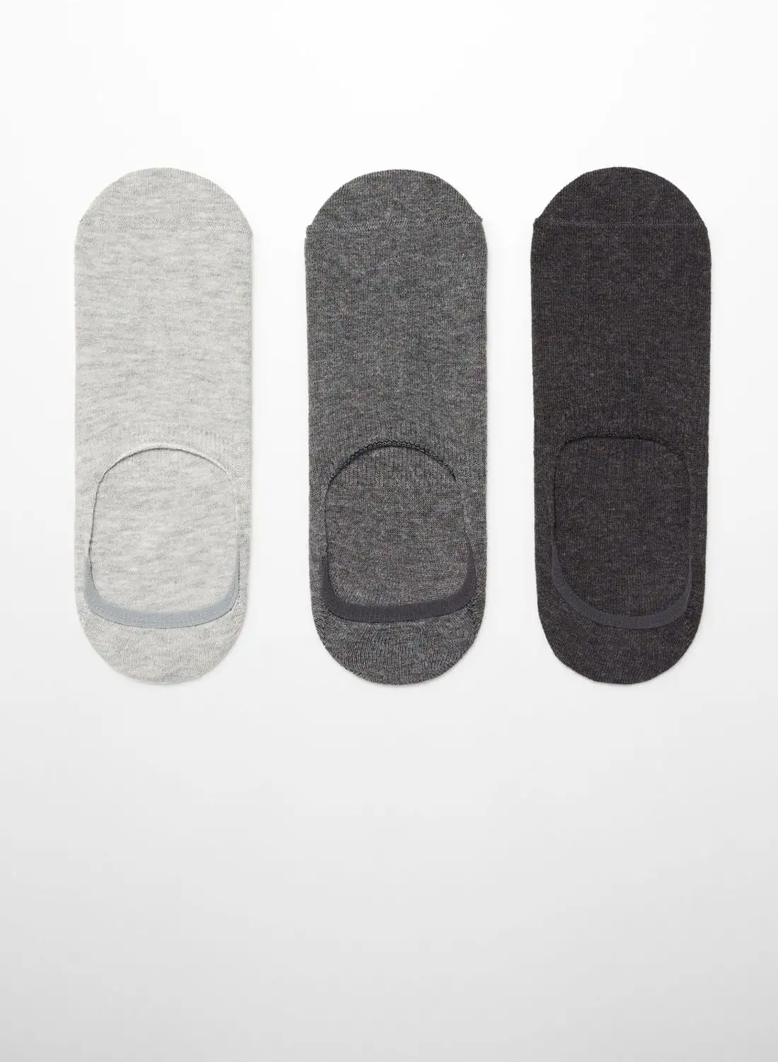 Mango Man 3 Pack No Show Socks