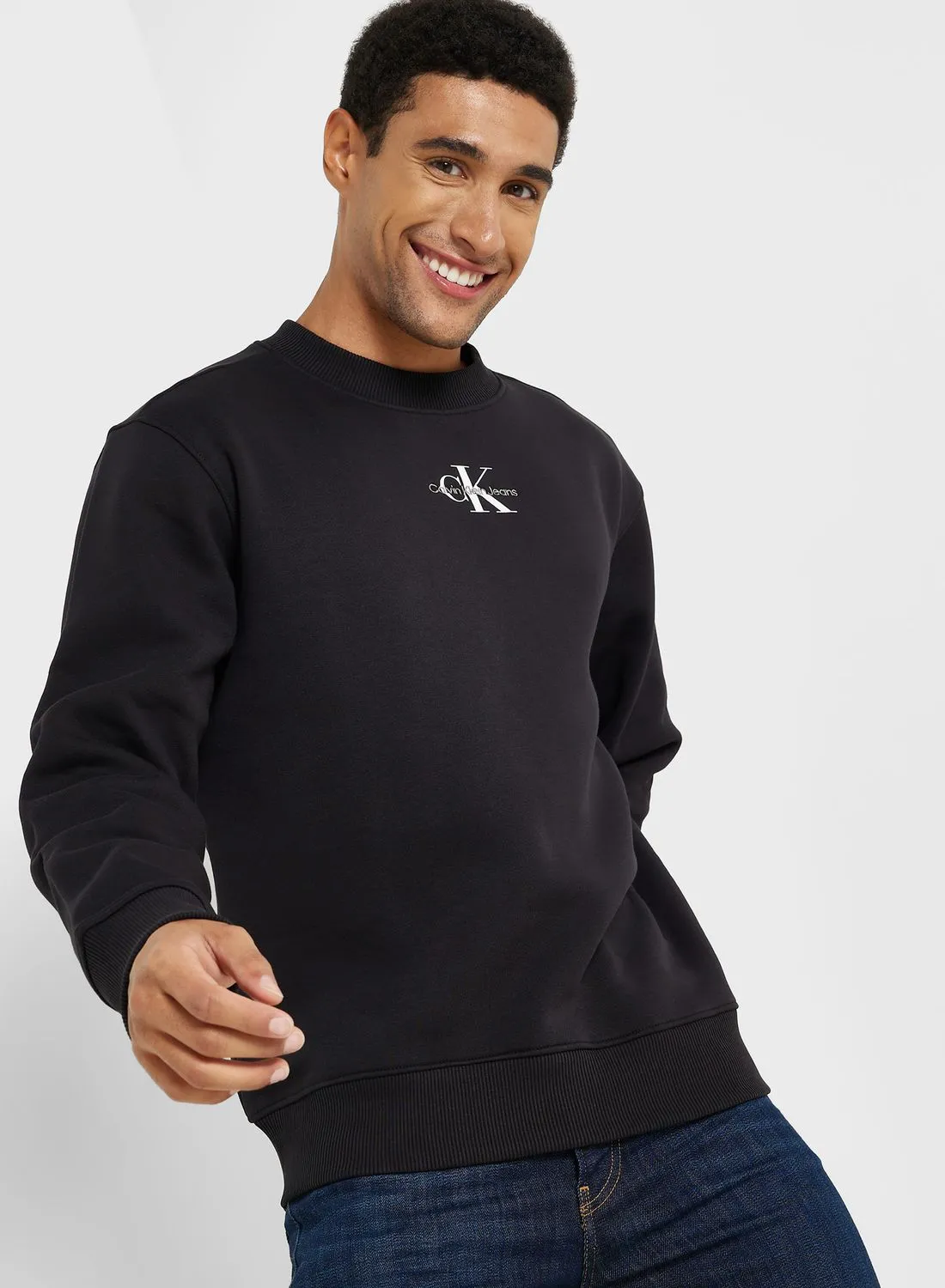 Calvin Klein Jeans Logo Crew Neck Sweatshirt